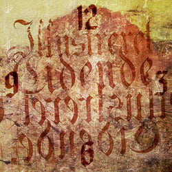 Wanduhren Motiv: Letters