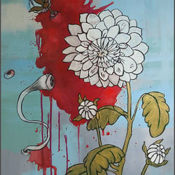 Acryl, Leinwand, 50×70
