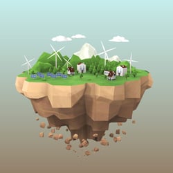 Minimal 3D Ecosystem ad