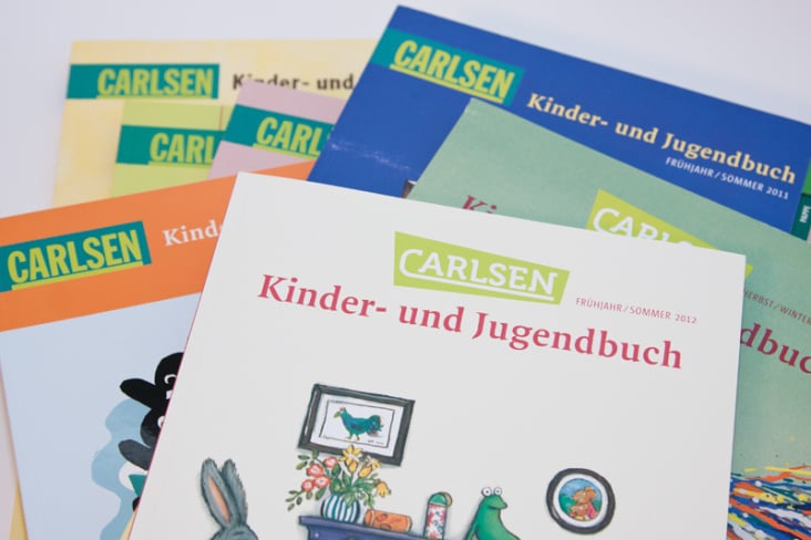 Vorschau und Gesamtverzeichnis Kinder- und Jugendbuch für den Hamburger Carlsen Verlag.