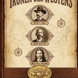 Projekt: „Ikonen des Westens“ – Cover-Design und Druckvorstufe für einen spannungsgeladenen Roman.  Umsetzung & Gestaltung