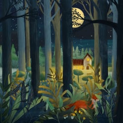 Hütte im Wald
