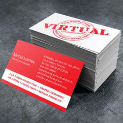 Virtual Communication – Business card Design