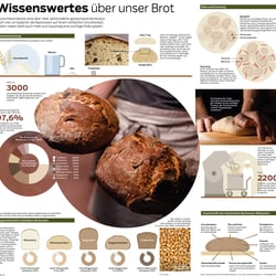Wissenswertes über unser Brot – eineinhalbseitige Zeitungsgrafik