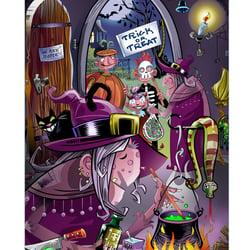 17 = Samhain Sweets / Mailing zu Helloween / Editorial Illustration