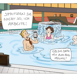 Saunaknigge für die Emser Therme für respektvolles Miteinander in der Sauna