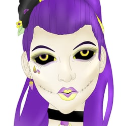 Lila-Gelb