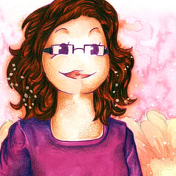 Illustration Profilbild Portrait