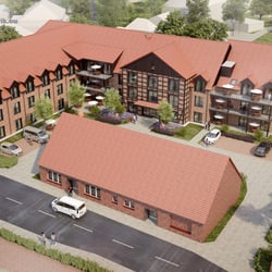 3D Architekturvisualisierung aus der Vogelperspektive