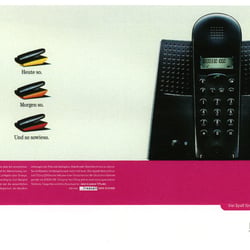 Kampagne für Designtelefone