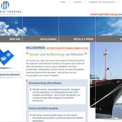 Design, Programmierung, Flash, Logodesign (www.stainless-trading.de)