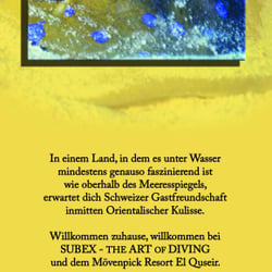 Anzeige in Tauchmagazin für SUBEX El Quseir