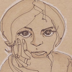 Portrait Linienzeichnung