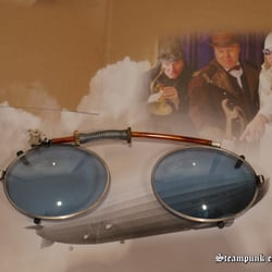 Steampunk Clip On für Brille