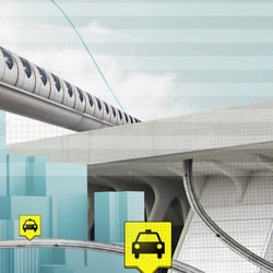 Detail from collage for TÜV Süd journal, „Future Commuters“, 2015