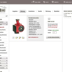 Tabai Shop Produktauswahl