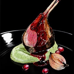 Lammkotelett – Digitale Food-Illustration