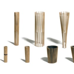 BARCODE – Abfalleimer aus Rohrbambus
