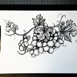 VerenaFaeth Grapes Ink