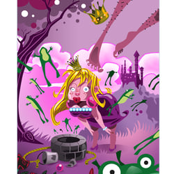 16 = Froschkönig / Freie Arbeit / Editorial Illustration