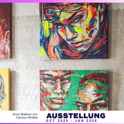 Ausstellung in Cottbus, carographic, Pop Art Kunst der Malerei von Carolyn Mielke