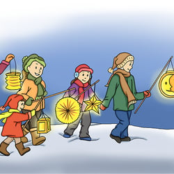 Liederbuch-Illustration Lichterkinder