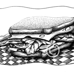Sandwich_Illustration zum Märchen „The brave Tailor“