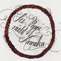 handlettering sei pipi niht annika 1000