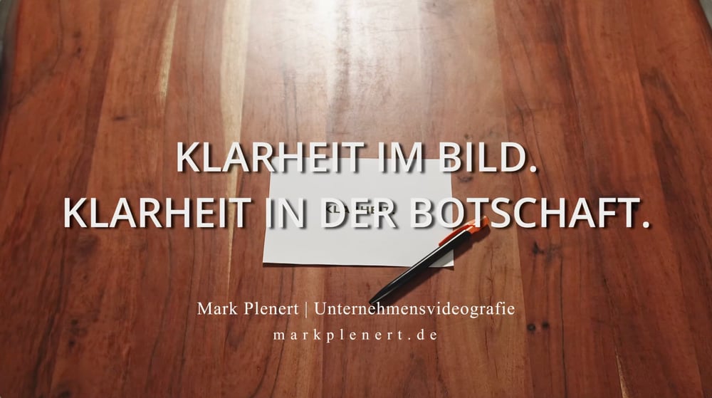 Klarheit. – Unternehmensvideo