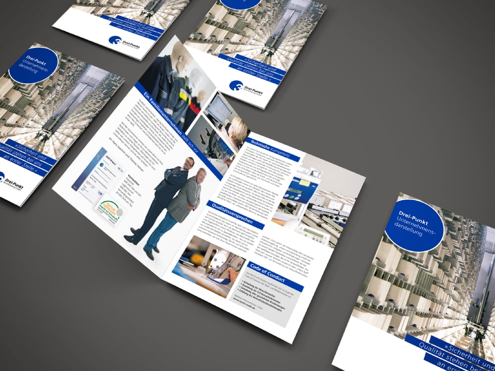 A4 Unternehmens Brochure von der Firma 3Punkt