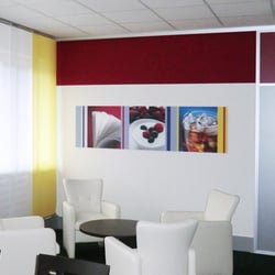 Wandgestaltung einer Werkskantine