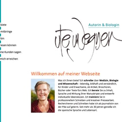 Responsive Website und Imageflyer für die Biologin und Autorin Ute Wegner