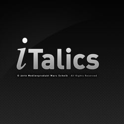 iTalics Splash Screen