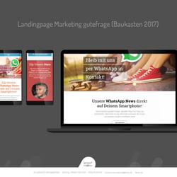 Landingpage Marketing gutefrage (Baukasten 2017)