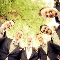 Groom with best men