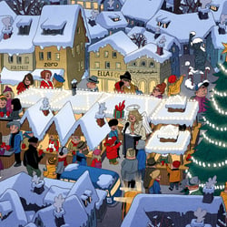 Wimmelbild für die Stadt Deggendorf – Detail 1