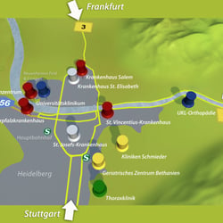 Verbundkliniken im Raum Heidelberg