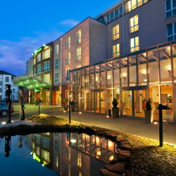 Aussenaufnahme Hotel zur „magic Hour“
