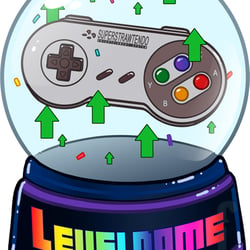Eine Upvote-Schneekugel mit Controller für die Website von Leveldome.