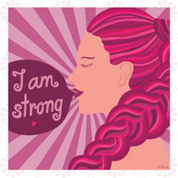 Illustration „I am strong“