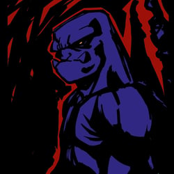 Experimentelle Illustration von Chaos in Monsterform