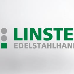Linster Edelstahlhandel, Logo und Typografie