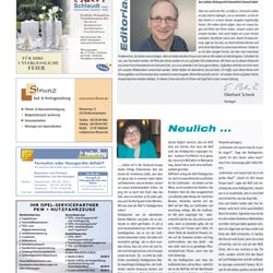 Layout, EBV, Satz, Druckvorstufe einer Zeitung