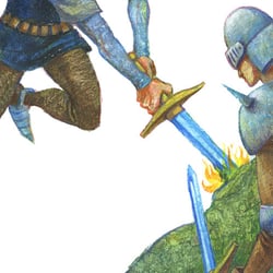 Illustration zu „Dracheinsatz“ von Dirk Uwe Hansen