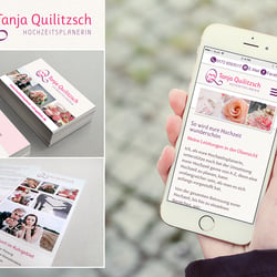 Corporate Design (Logo, Print, responsive Website) für die Hochzeitsplanerin Tanja Quilitzsch aus Dortmund