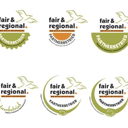 Entwürfe Logo fair & regional Partnerbetriebe