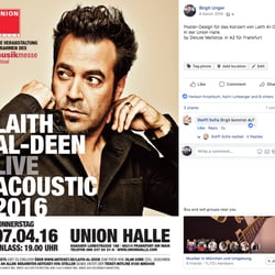 Facebook-Post für Union Halle Frankfurt