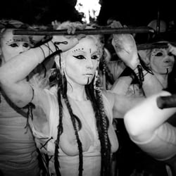 at the Beltane Festival, Edinburgh