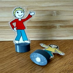Spielfiguren mit Magnetfuß