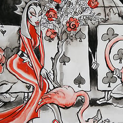 Illustration Tusche & Aquarell Mischtechnik